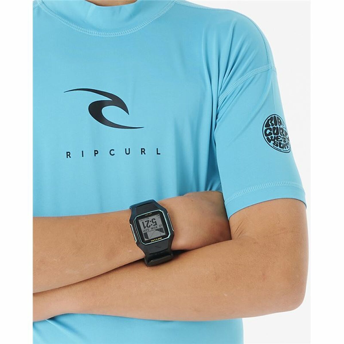 Children’s Short Sleeve T-Shirt Rip Curl Corps L/S Rash Vest Blue Lycra Surf Children’s Short Sleeve T-Shirt Rip Curl Corps L/S Rash Vest Blue Lycra Surf