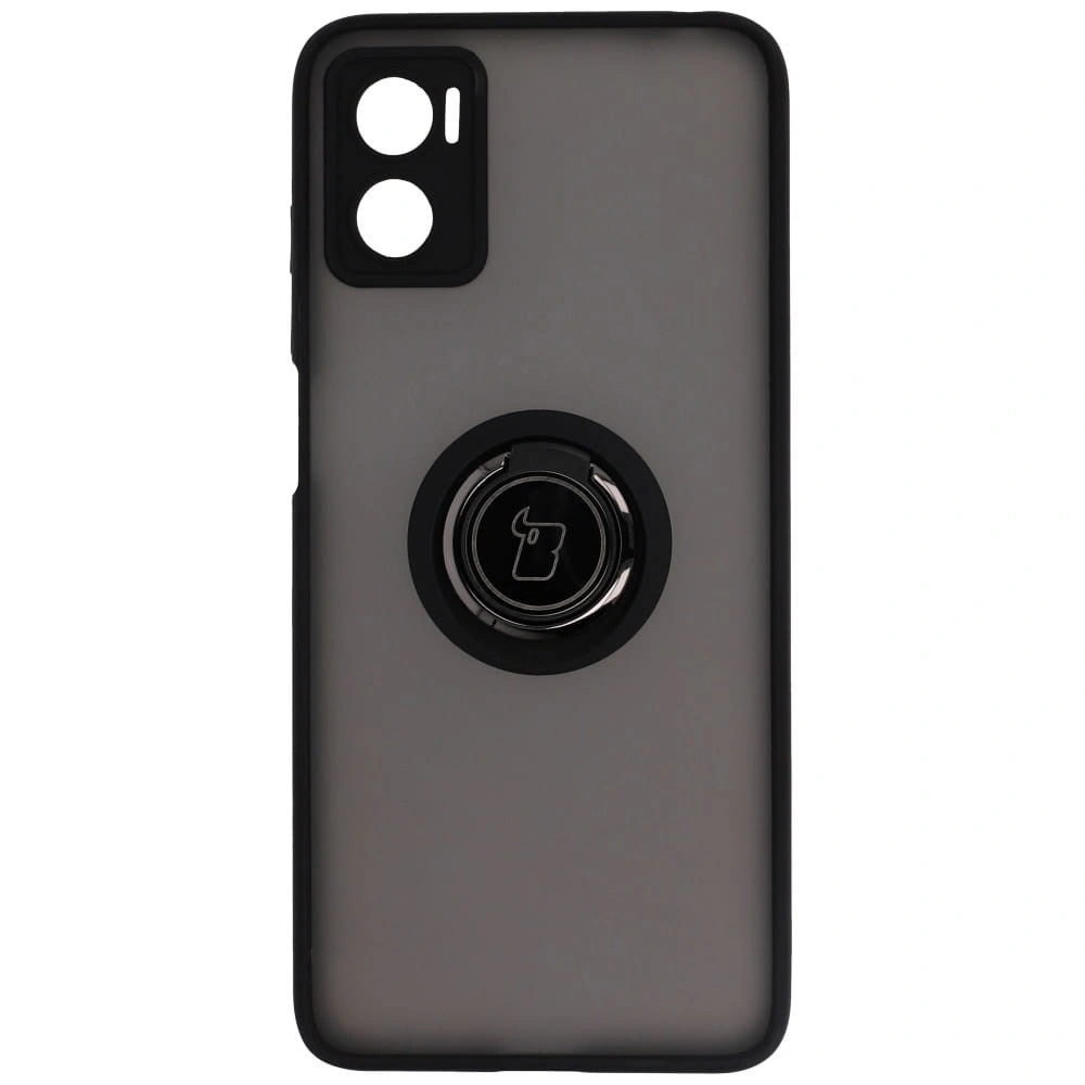 Bizon Case Hybrid Ring Motorola Moto E22 / E22i smoky with a black frame