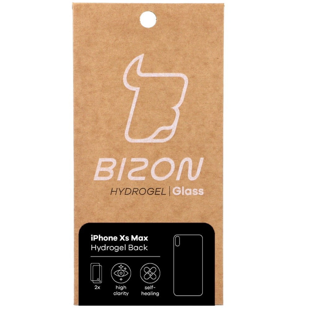 Bizon Glass Hydrogel Apple iPhone Xs Max [2 PACK]
