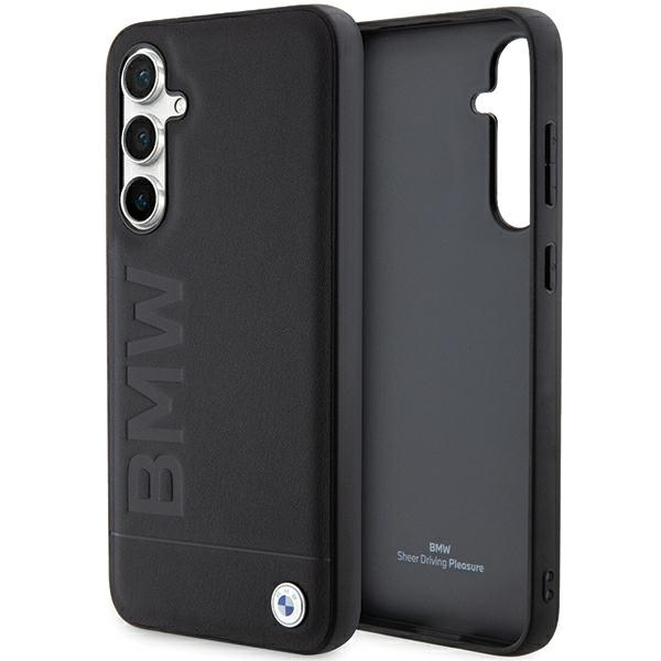 BMW BMHCS23FESLLBK Samsung Galaxy S23 FE Leather Hot Stamp black