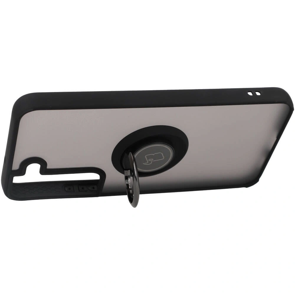 Bizon Case Hybrid Ring Samsung Galaxy S22 smoky with a black frame