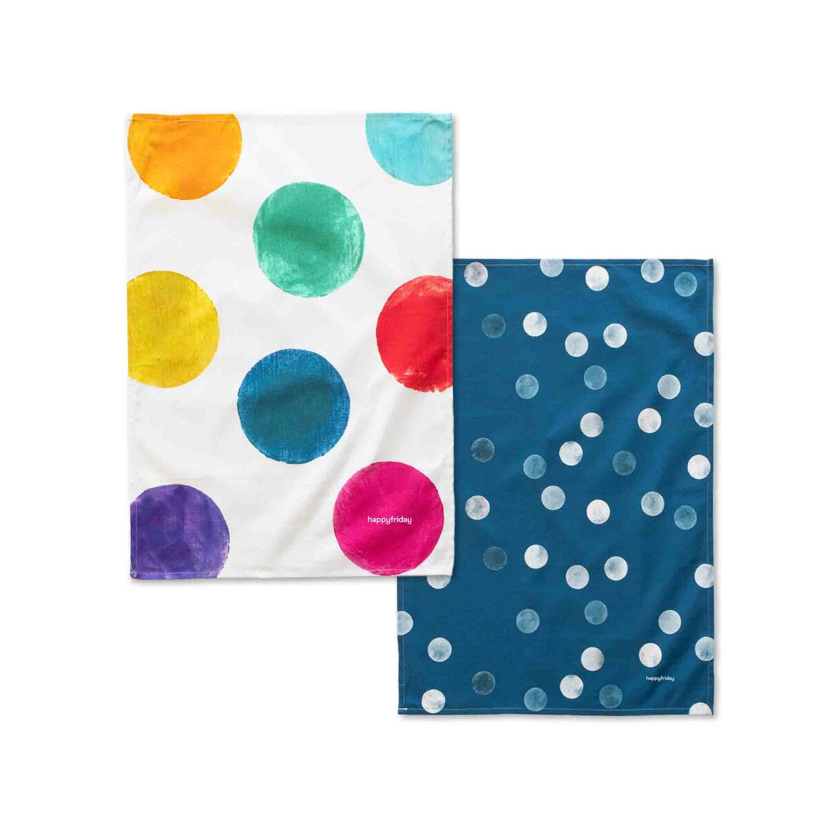 Kitchen Cloth HappyFriday Confetti Multicolour 70 x 50 cm (2 Units)