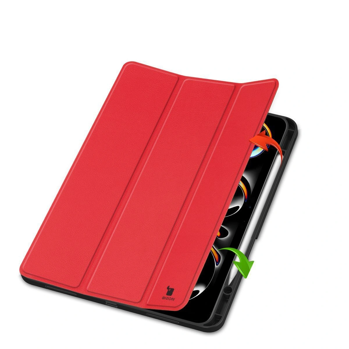 Bizon Case Tab Lizard Apple iPad Pro 13" 7 gen. 2024 red