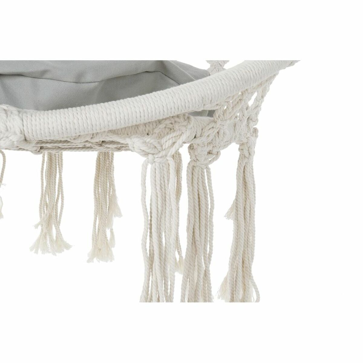 Hammock DKD Home Decor Beige Polyester Cotton Bamboo (82 x 62 x 123 cm)