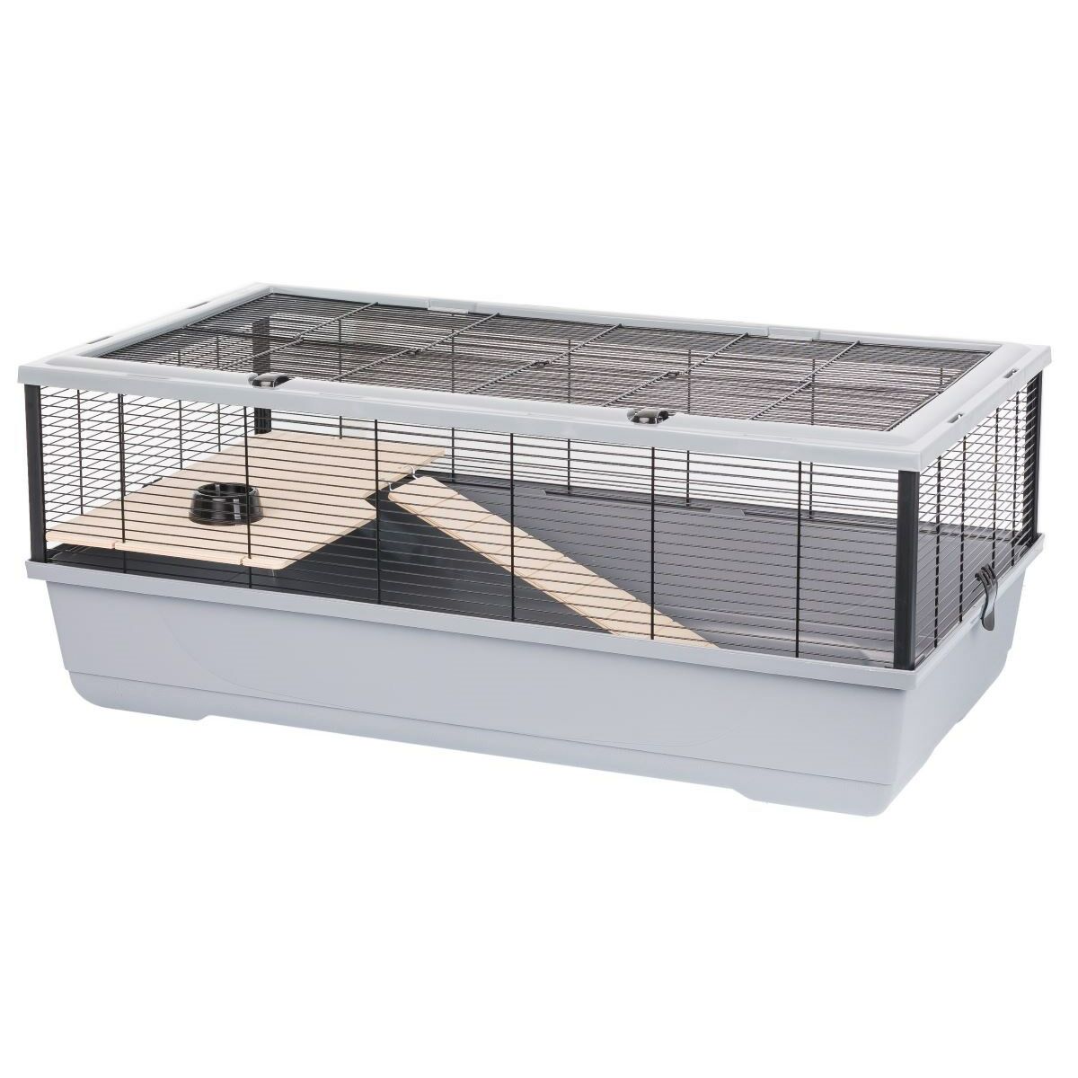 Cage INTER-ZOO Bernie Wood grey Wood Metal Plastic 100 x 39 x 54 cm