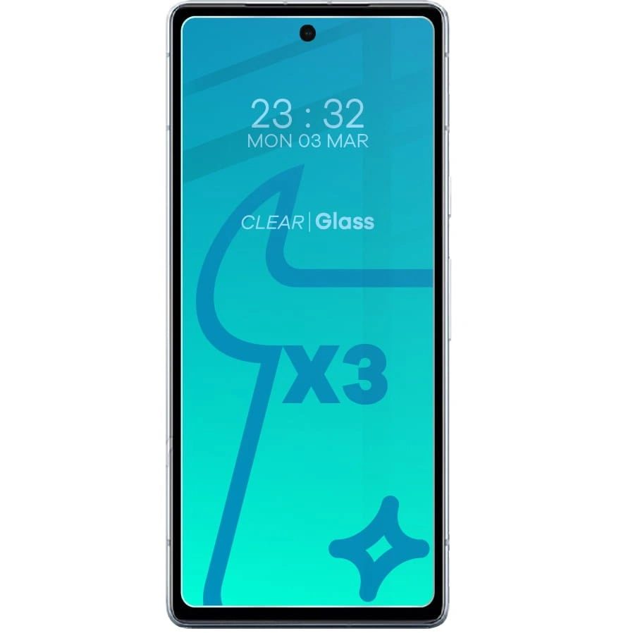 BIZON Clear 3x screen glass + camera glass Pixel 7A