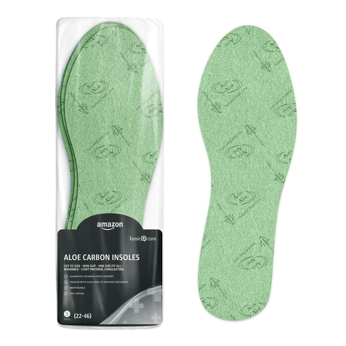 Anti-odour Shoe Inserts Amazon Basics (Refurbished A)