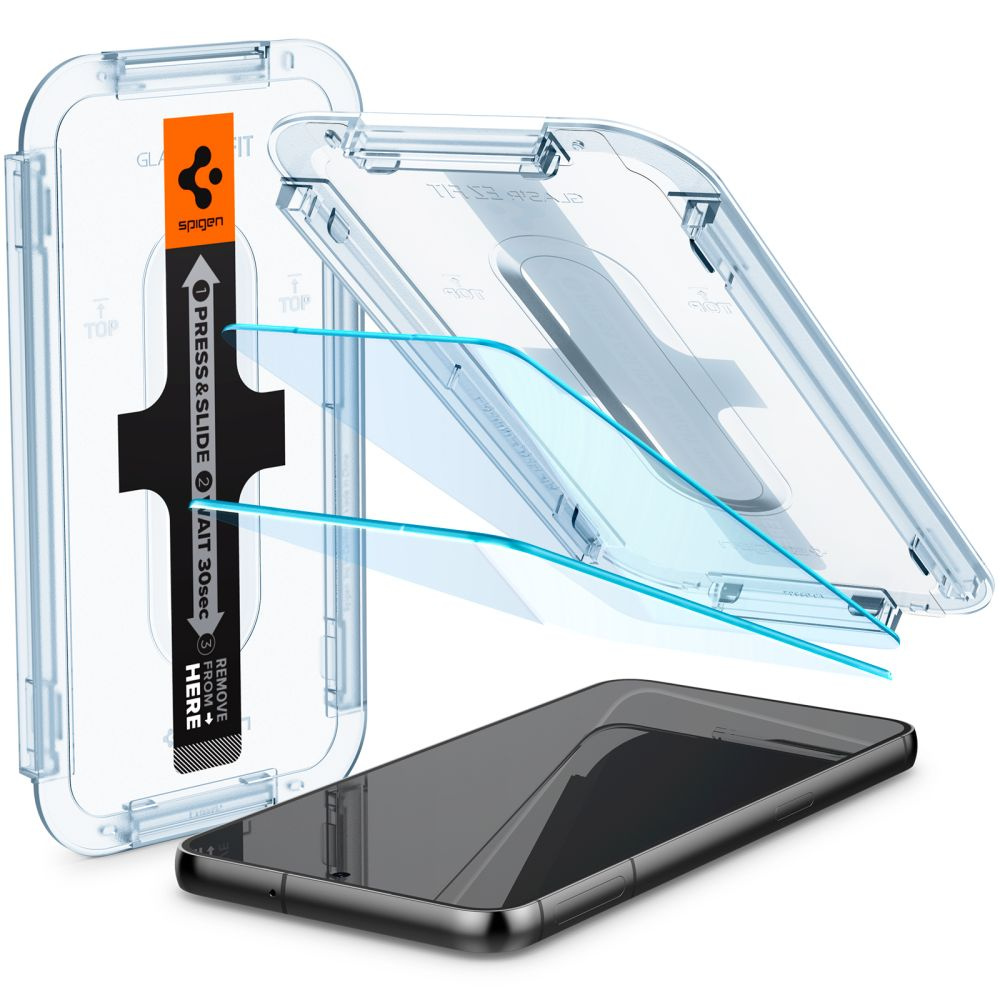 Spigen GLAS.tR ez Fit Samsung Galaxy S23 Clear [2 PACK]