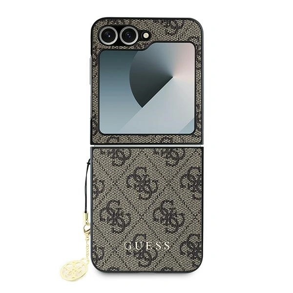 Case Guess GUHCZF6GF4GBR Samsung Galaxy Z Flip6 4G Charm brown/brown