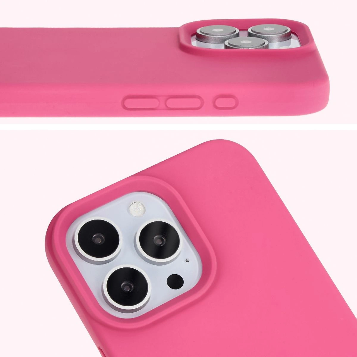 Bizon Soft Case Apple iPhone 16 Pro fuchsia