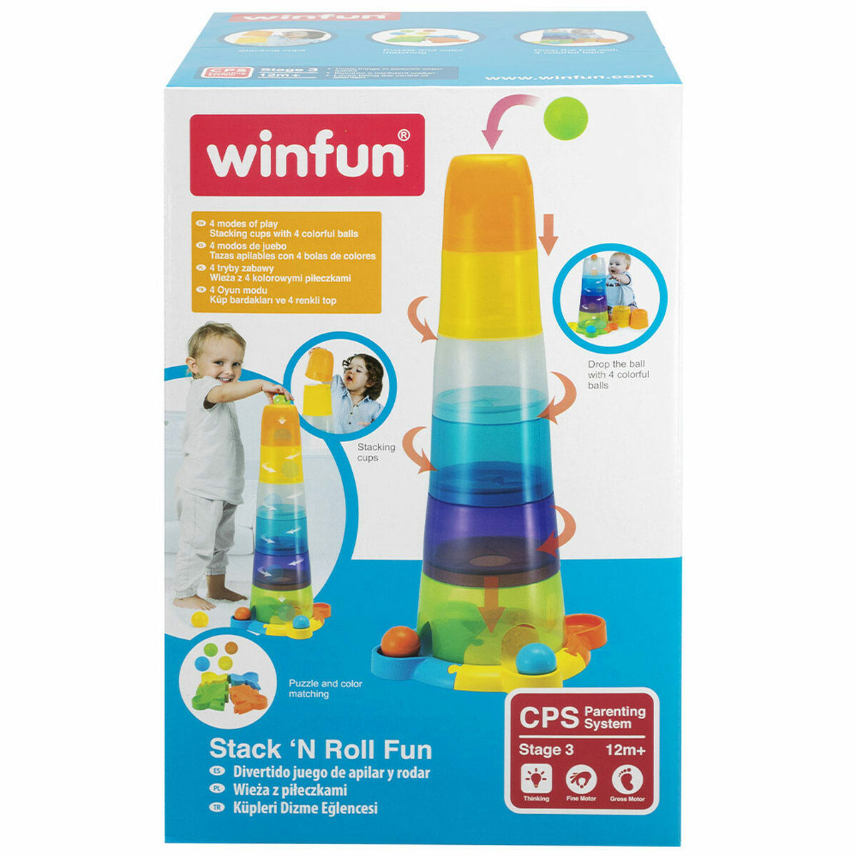 Klocki Segmentowe Winfun 23 x 61 x 23 cm 4 Sztuk