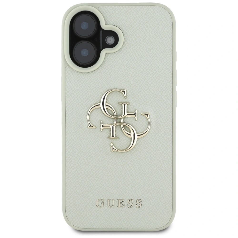 Guess Grained Big 4G Logo Small Classic Logo Apple iPhone 16 green