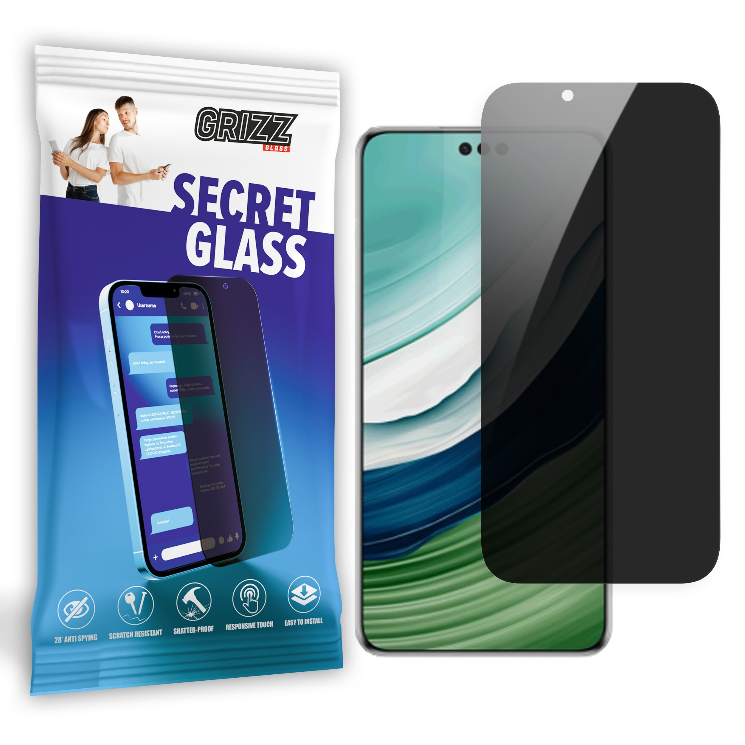 GrizzGlass SecretGlass Huawei Mate 60 Pro