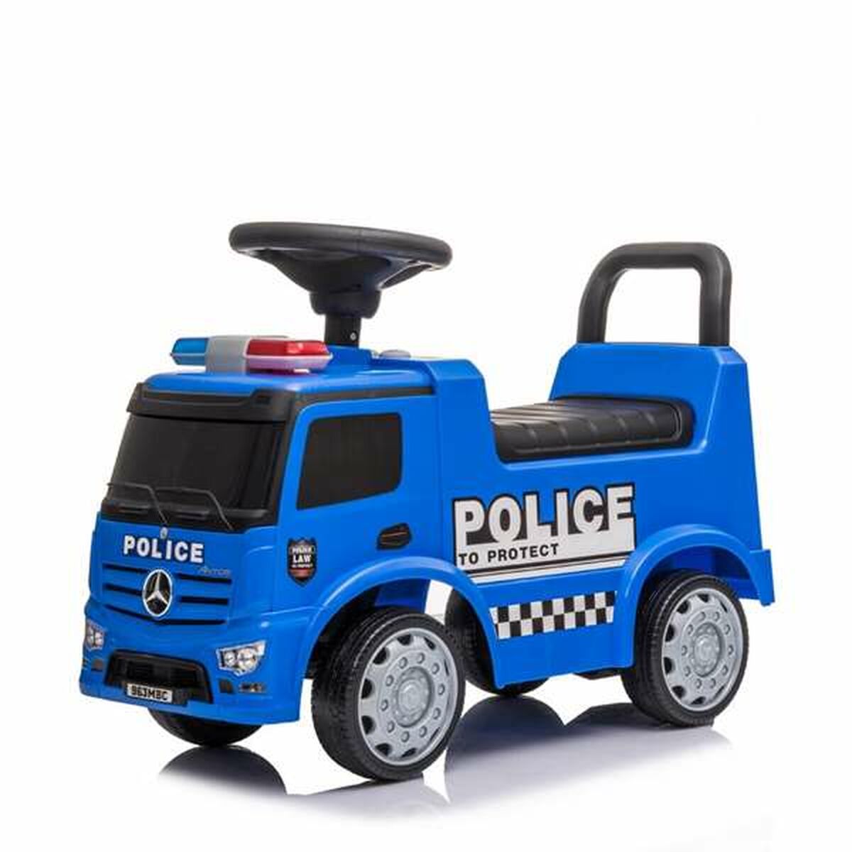 Tricycle Mercedes Benz Truck Actros Police Blue