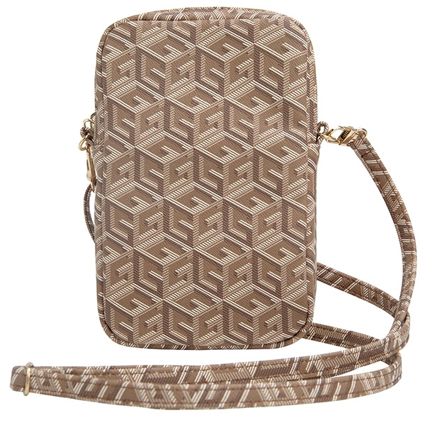 Guess GUWBZPGCSPGW Zip GCube Bottom Stripe brown