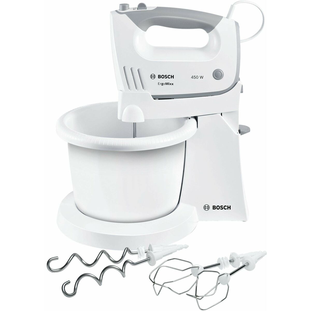 Mixer-Kneader with Bowl BOSCH MFQ36460 White 450 W Mixer-Kneader with Bowl BOSCH MFQ36460 White 450 W