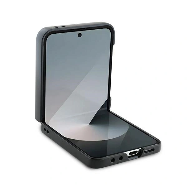 Case Karl Lagerfeld KLHCZF6SAPKCNPK Samsung Galaxy Z Flip6 Saffiano Metal Pin black/black