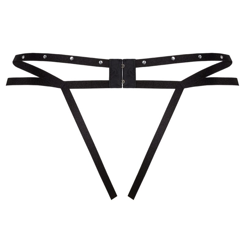 LIVCO CORSETTI FASHION - NOMADE THONG CROTCHLESS BLACK