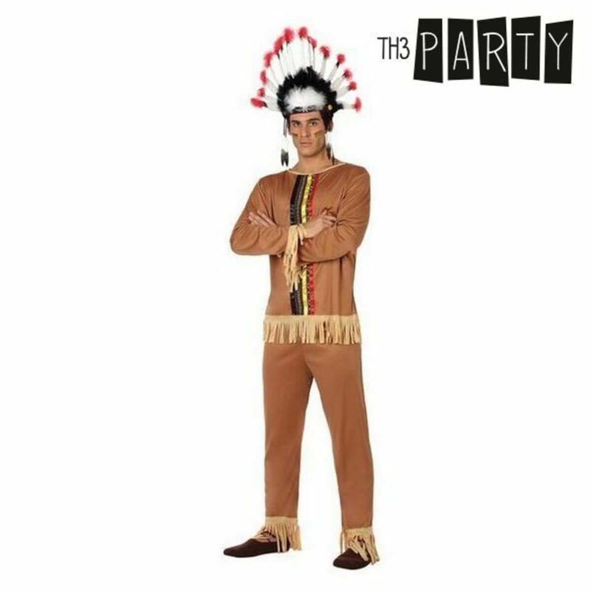 Costume for Adults American Indian Brown (2 Units)