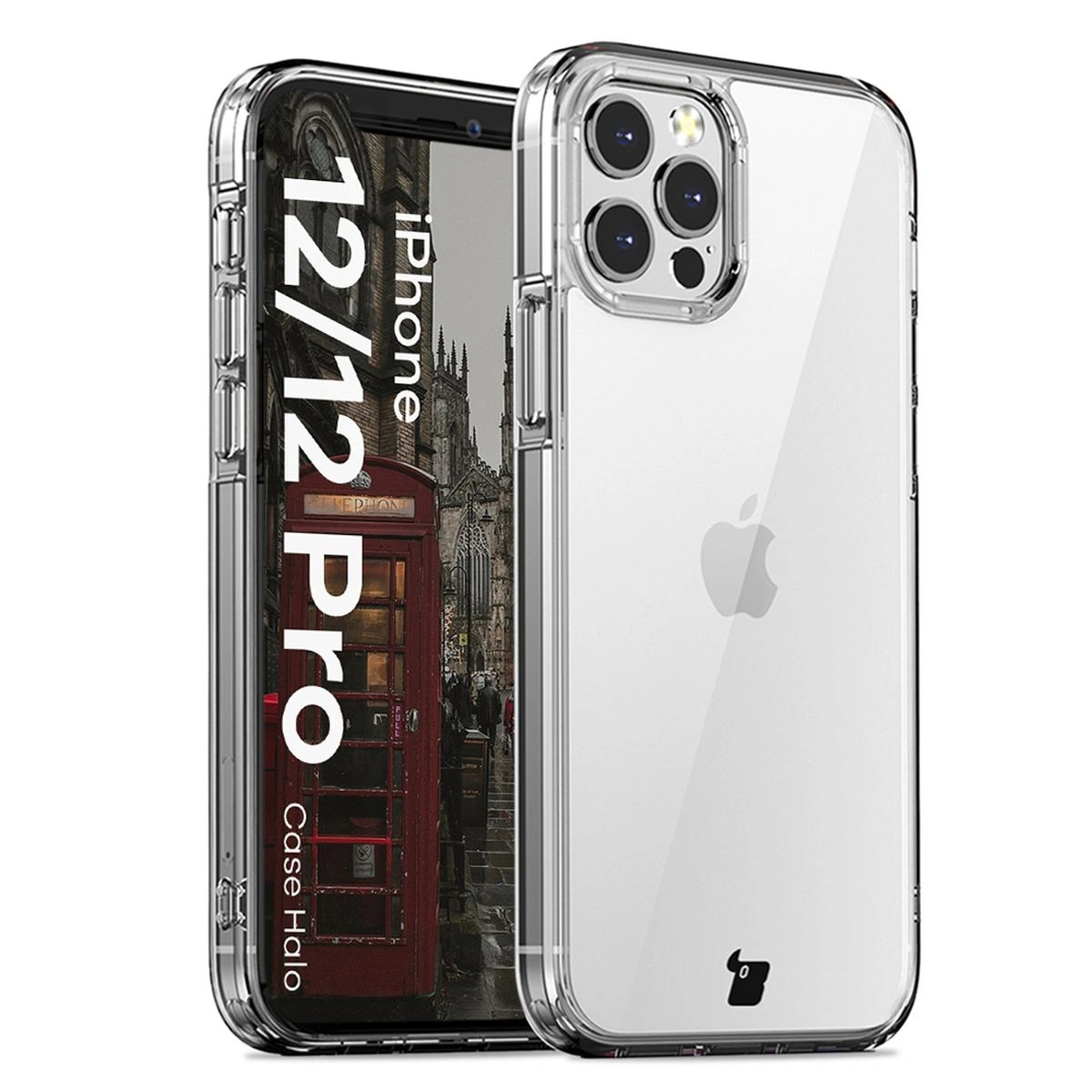 Bizon Case Halo for Apple iPhone 12 / 12 Pro transparent