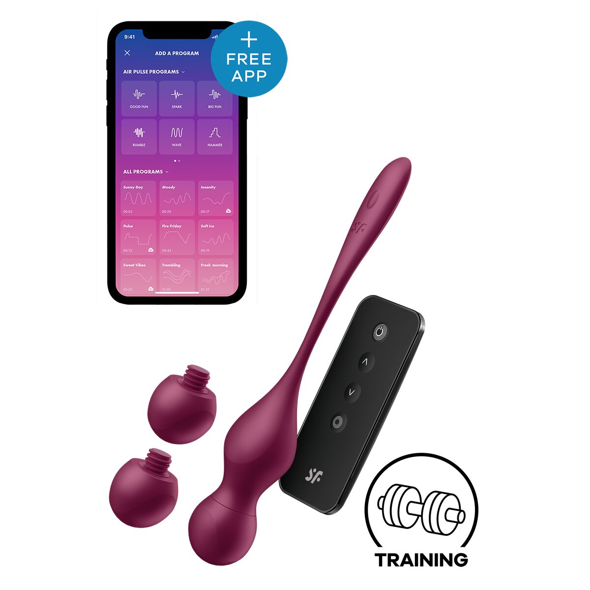 Pelvic Floor Exerciser Satisfyer Silicone ABS