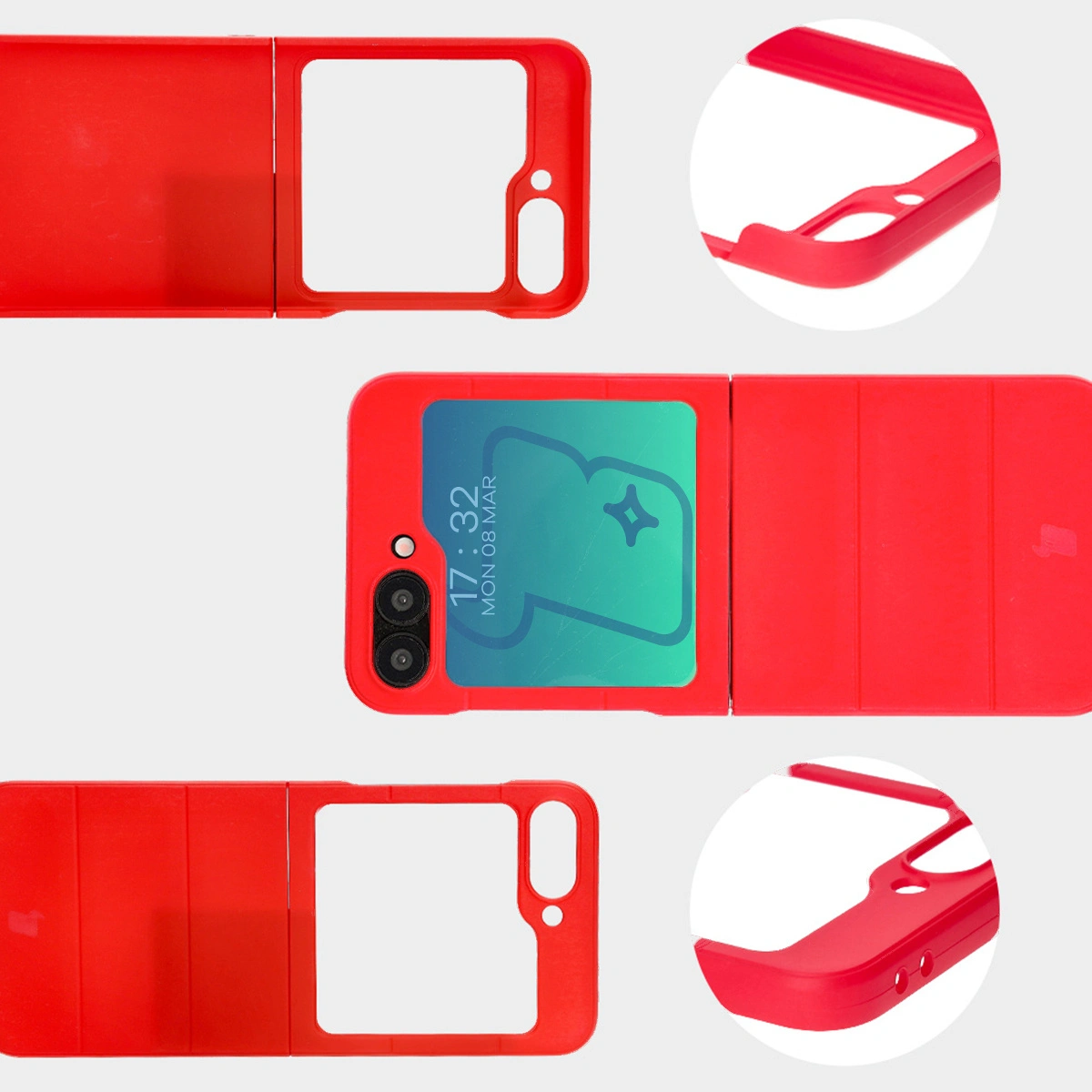 Bizon Case Tur Samsung Galaxy Z Flip6 red