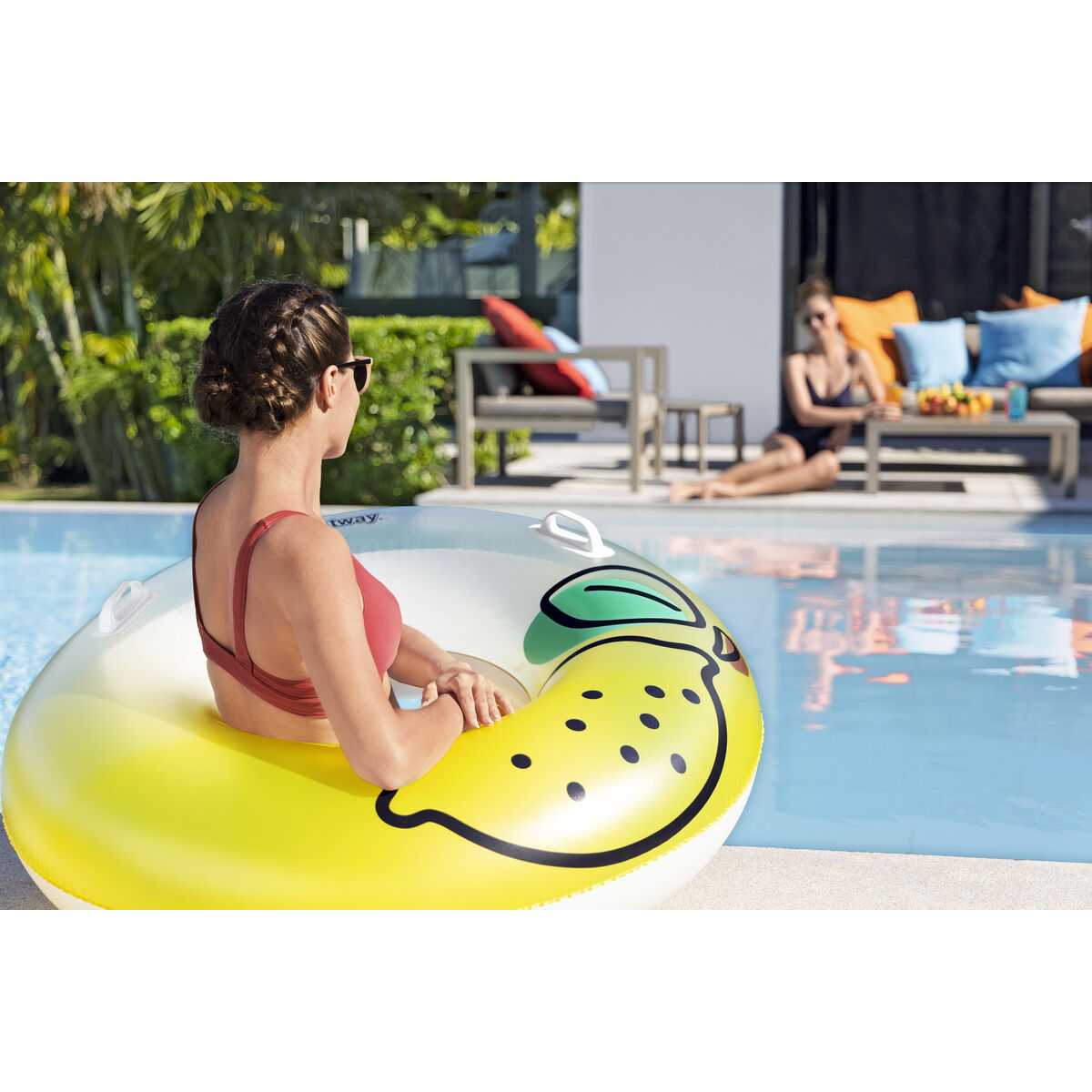 Bestway Inflatable Float with Handles Jungle D114 cm +12 Years Beach Pool 36448 Bestway Inflatable Float with Handles Jungle D114 cm +12 Years Beach Pool 36448