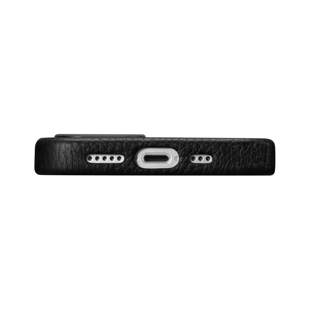 iCarer Litchi Premium Leather MagSafe Apple iPhone 14 black