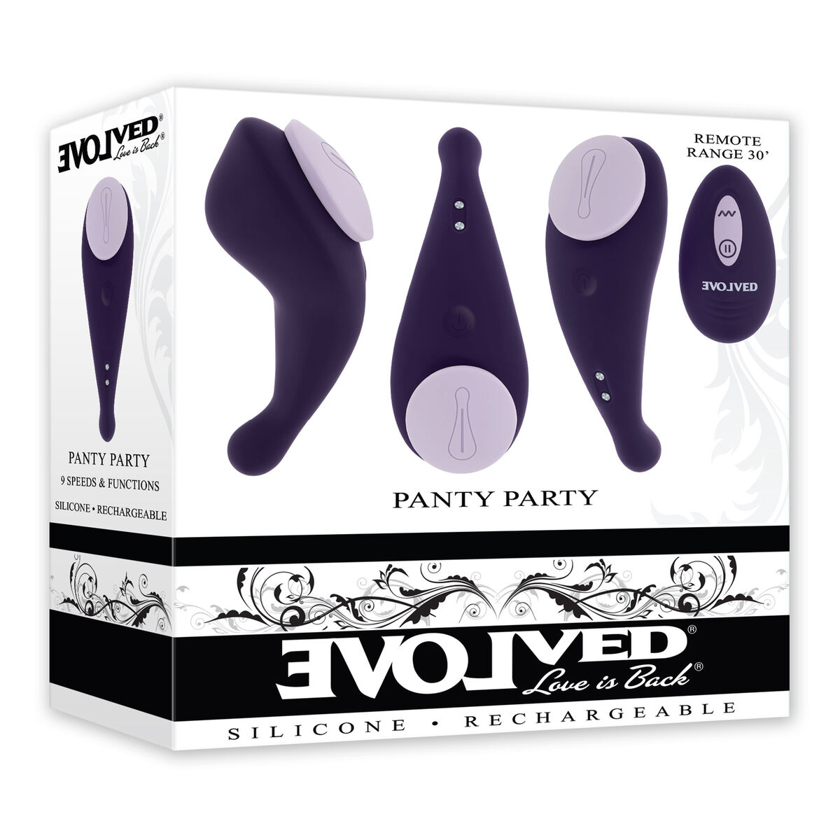 Vibrator Evolved Panty Party Purple Vibrator Evolved Panty Party Purple