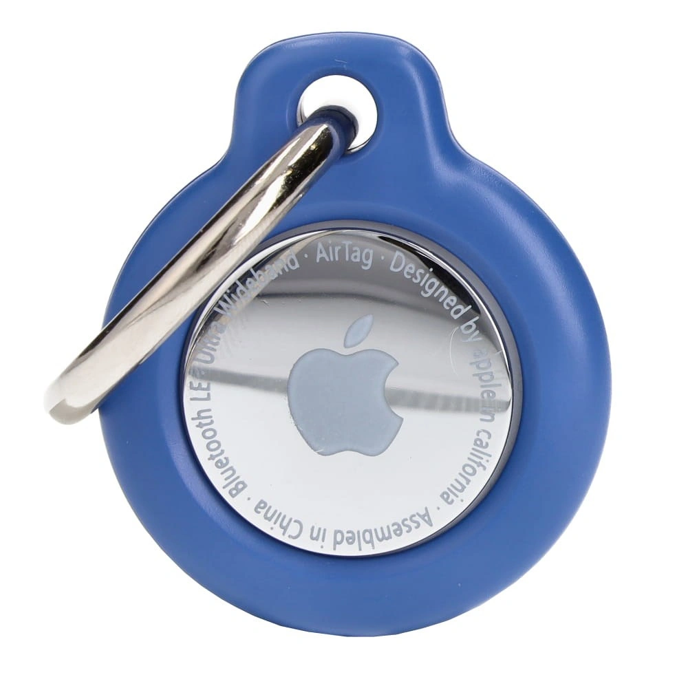 Bizon Case Locator Keychain Apple AirTag blue