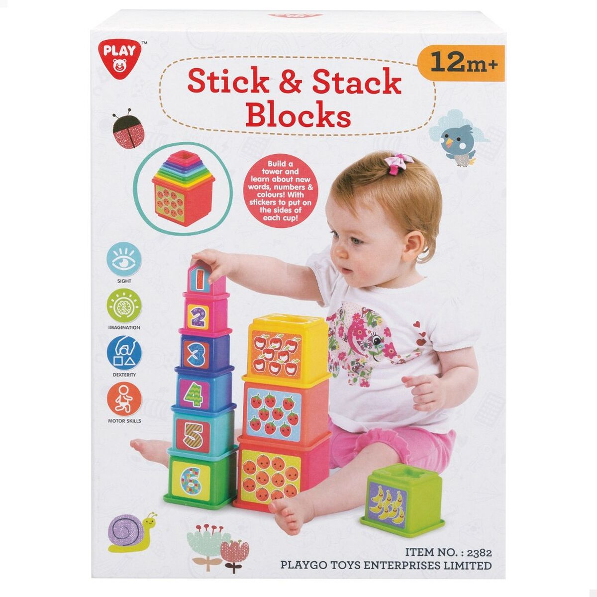 Klocki Segmentowe PlayGo 10,2 x 50,8 x 10,2 cm 4 Sztuk