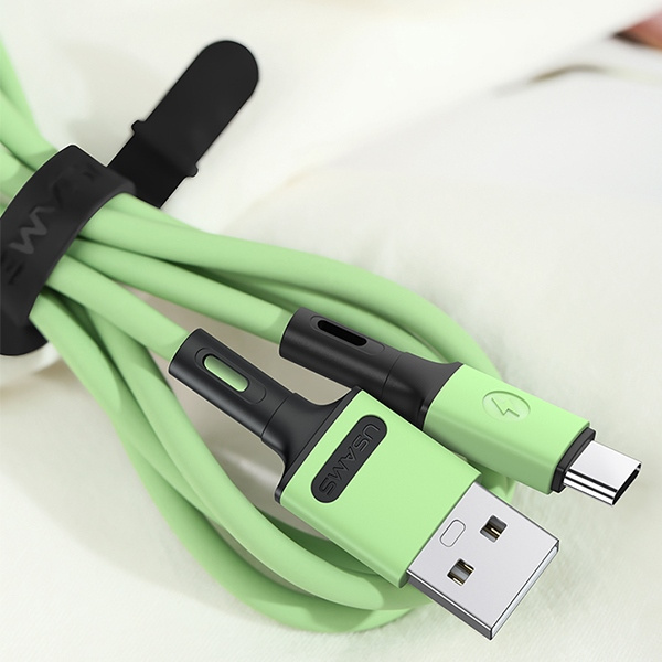 USAMS Cable U52 USB-C 2A Fast Charge 1m green SJ436USB02 (US-SJ436)