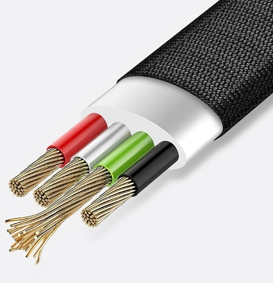 USAMS Nylon Cable U-Light USB-C red 1,2m TCZSUSB04 (US-SJ184)