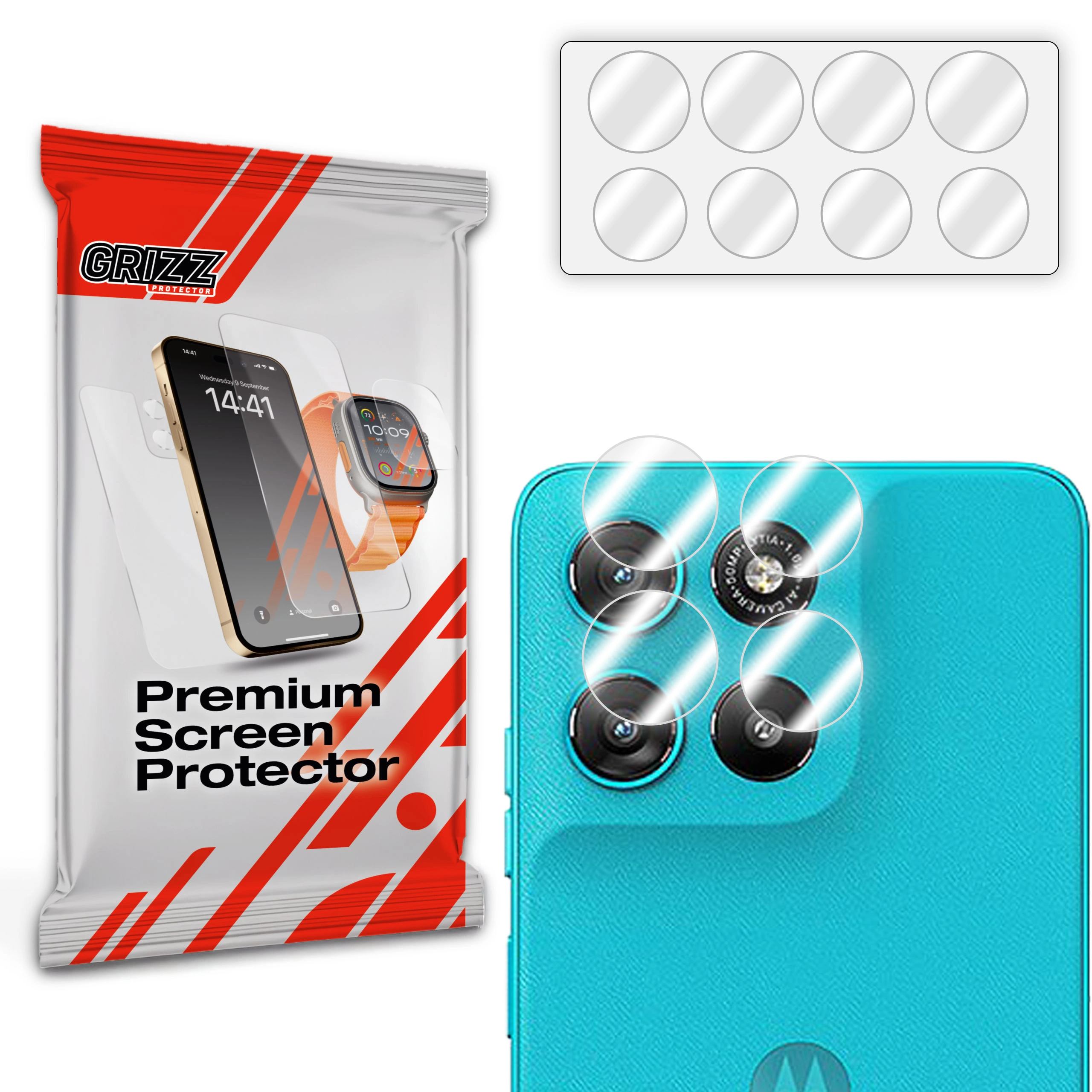 Szkło na aparat GrizzGlass HybridGlass Camera do Motorola Moto G67 Power 5G