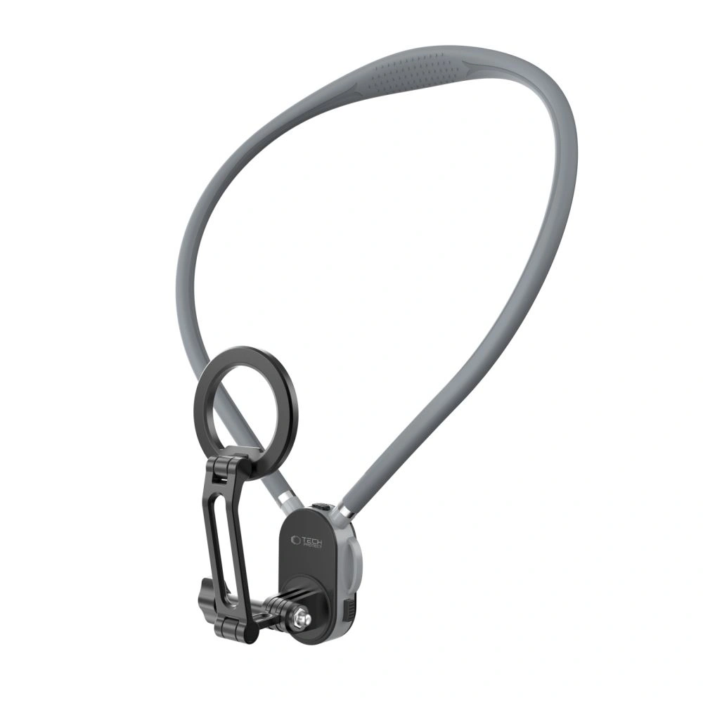 Uchwyt na szyję Tech-Protect AC200 Magnetic MagSafe & GoPro & DJI Neck Holder Crayon Grey
