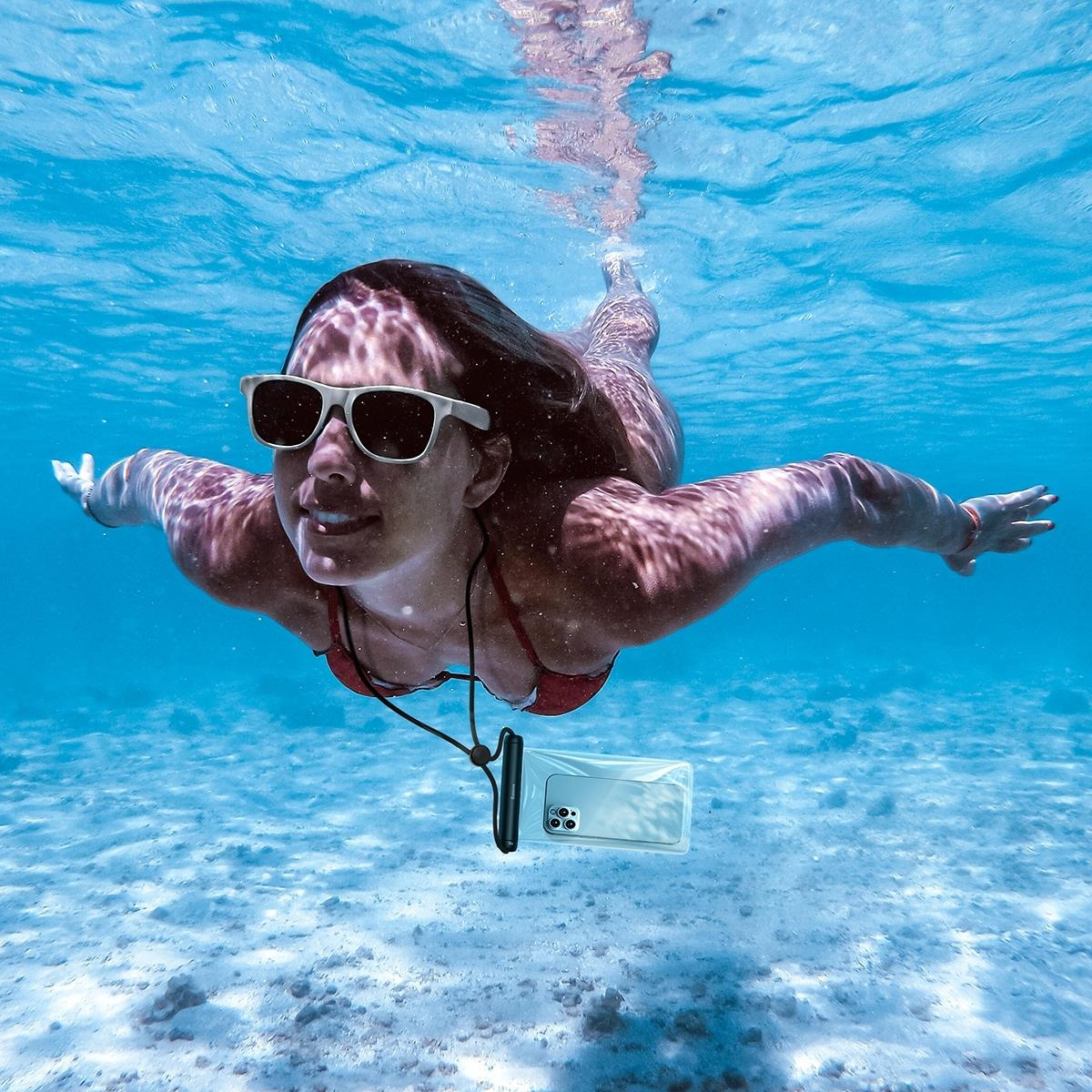Baseus waterproof case for phone Slide-cover blue