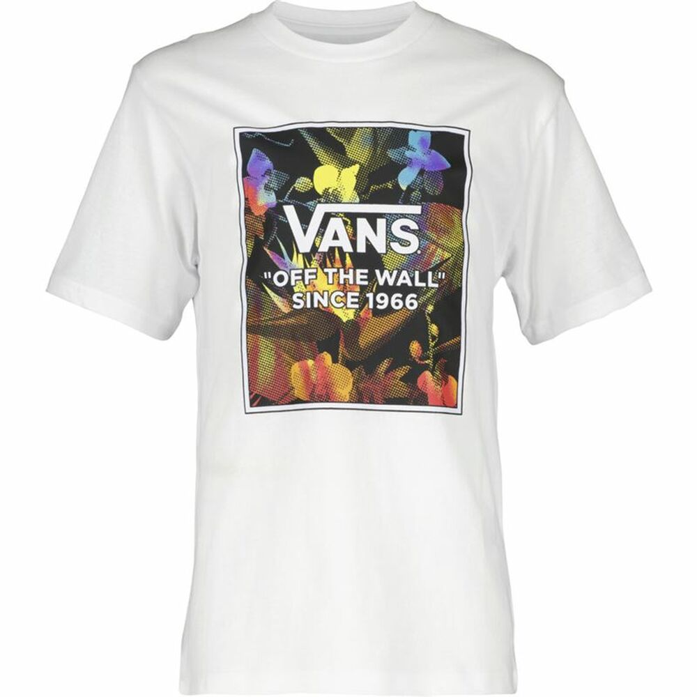 Children’s Short Sleeve T-Shirt Vans Flowers White