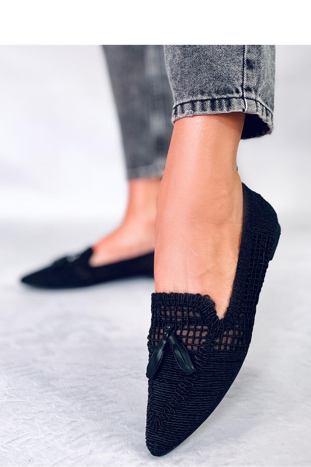 Ballet flats model 176018 Inello black Ladies