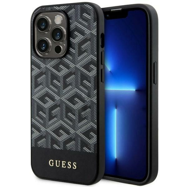 Guess GUHMP14XHGCFSEK Apple iPhone 14 Pro Max black hardcase GCube Stripes MagSafe