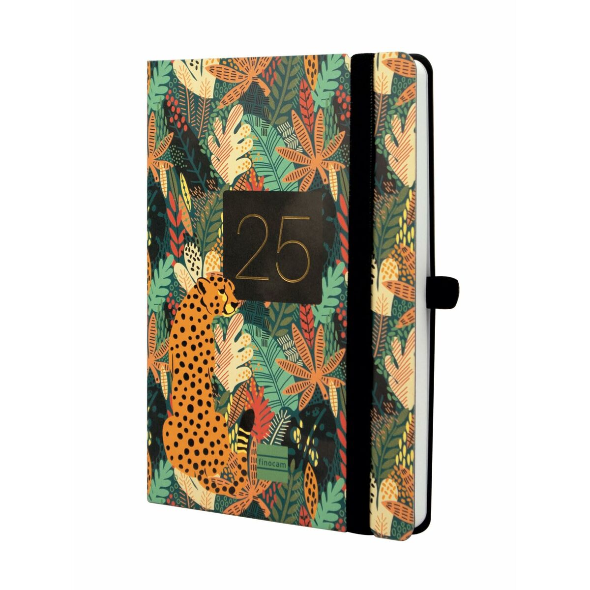 Diary Finocam Capri Multicolour 11,8 x 16,8 cm Jungle 2024-2025