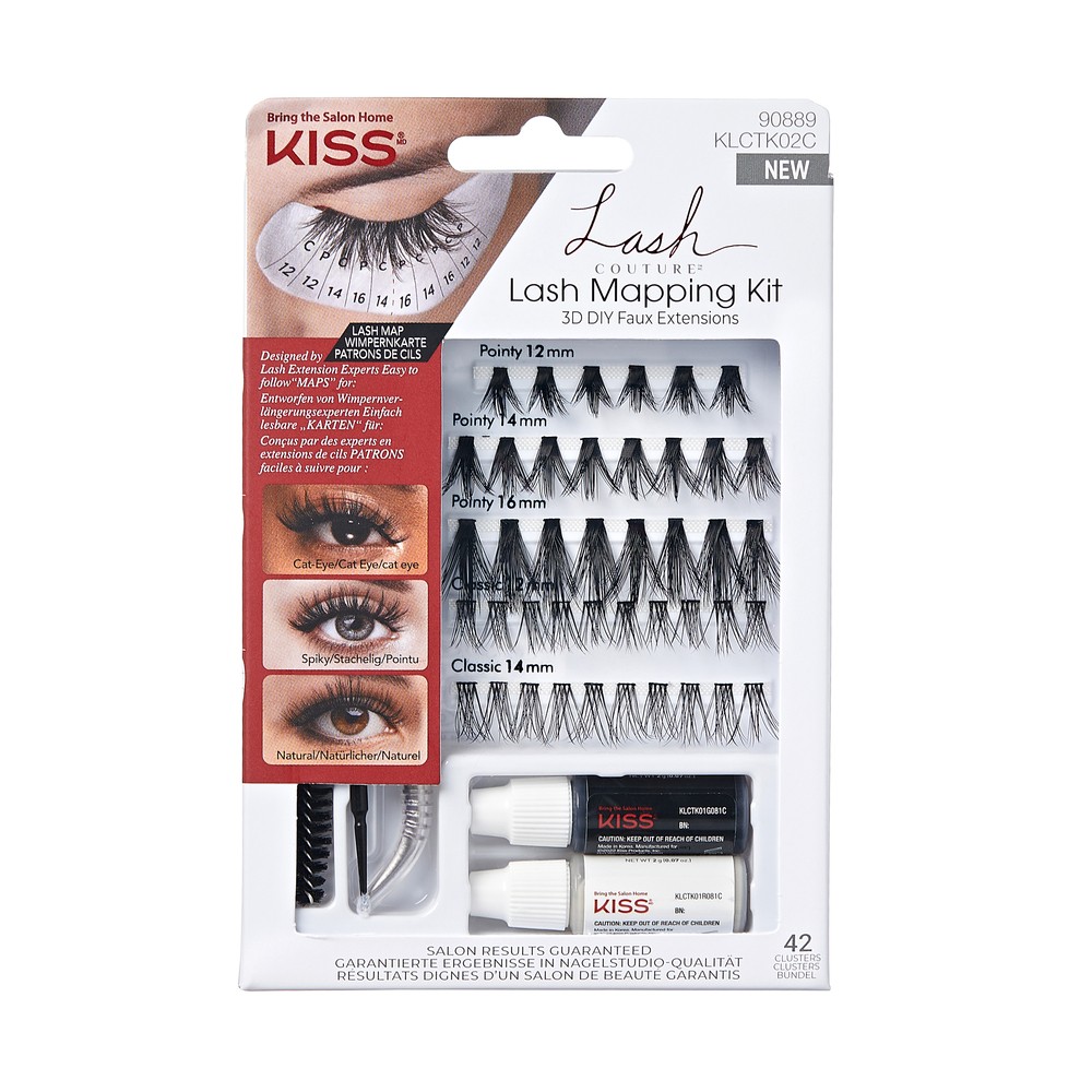 KISS Lash Couture Kępki Sztucznych Rzęs 3D Lash Mapping Kit 1op.