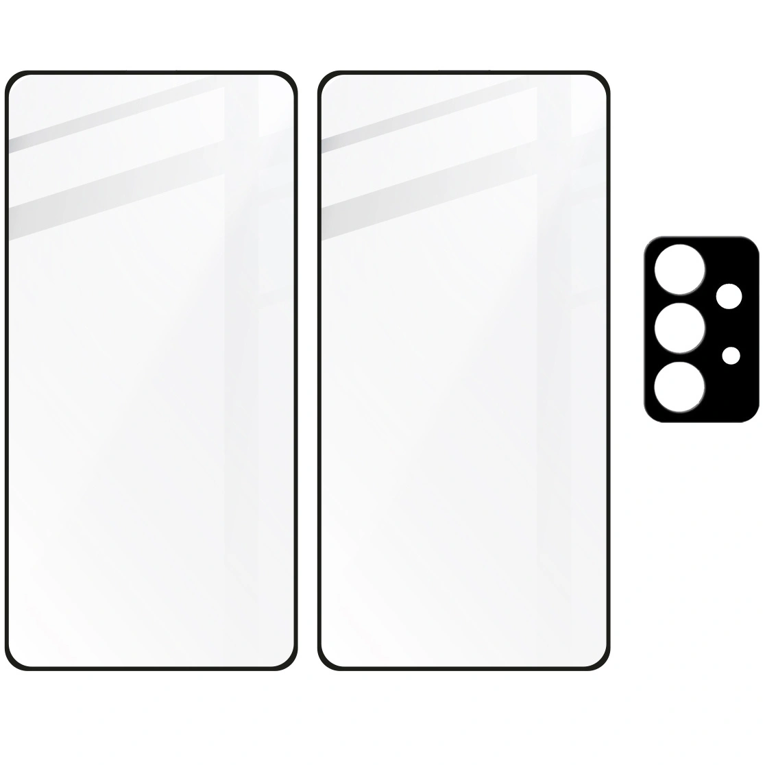 Bizon Glass Edge tempered glass - [2 PACK] + lens protection Samsung Galaxy A52s 5G A52 4G/5G black