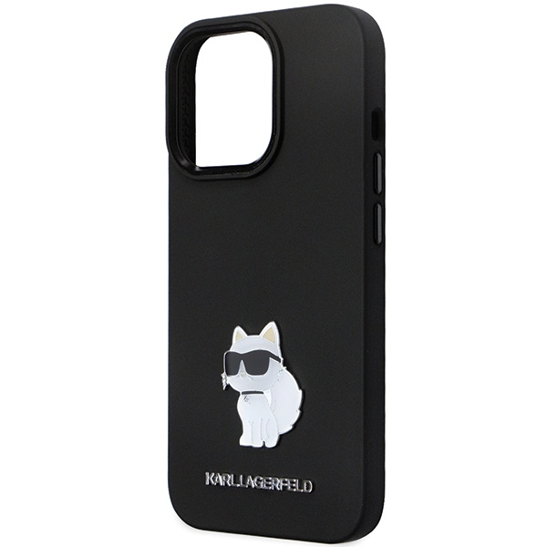 Karl Lagerfeld KLHCP13LSMHCNPK iPhone 13/13 Pro hardcase Silicone C Metal Pin black