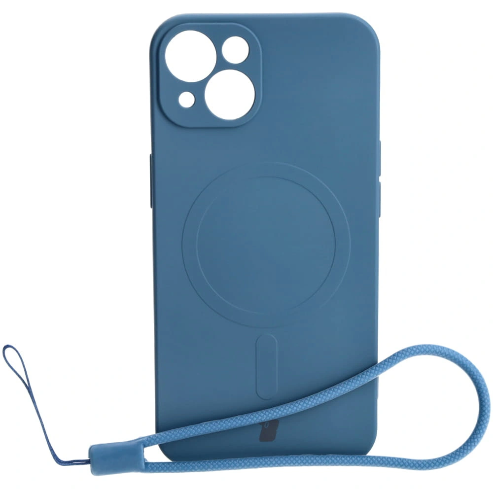 Bizon Case Silicone Magnetic Apple iPhone 13 navy blue