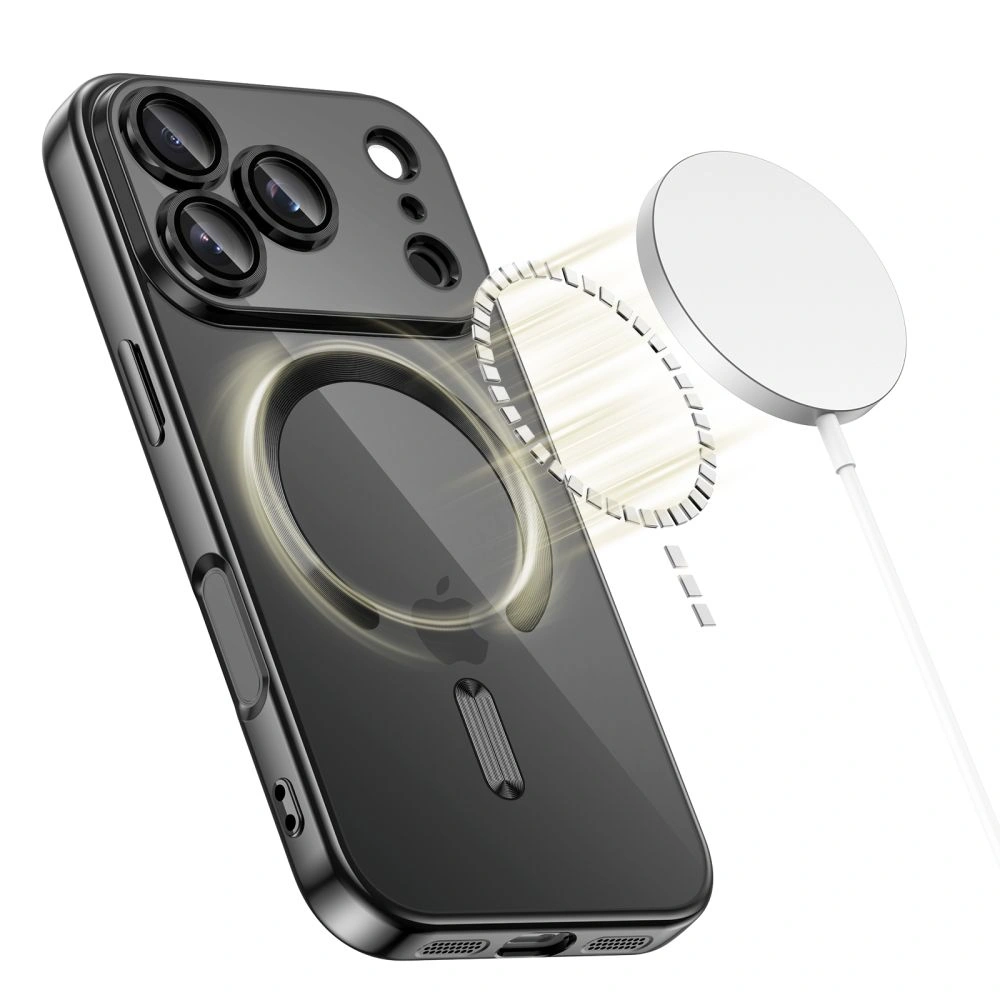 Etui Tech-Protect MagFlex MagSafe do Apple iPhone 17 Pro Shiny Black