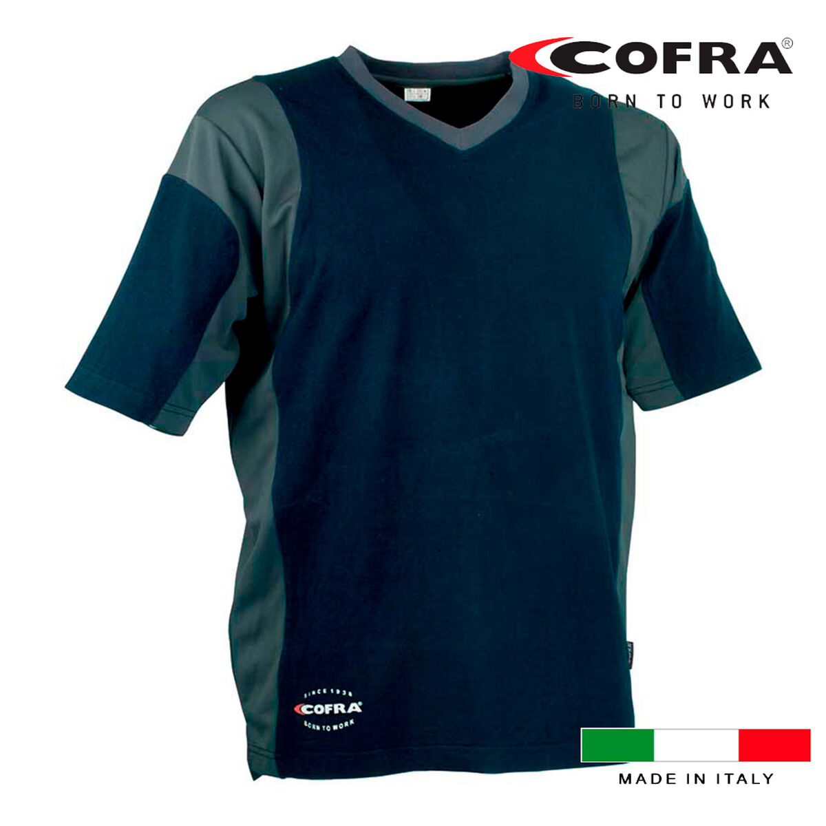 Men’s Short Sleeve T-Shirt Cofra Java Dark blue