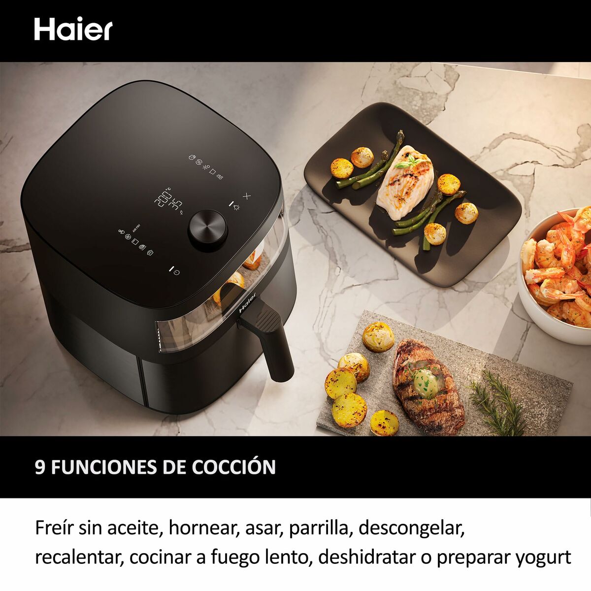 Air Fryer Cecotec HAF5TWA 011 Black 2000 W 6,5 L Air Fryer Cecotec HAF5TWA 011 Black 2000 W 6,5 L