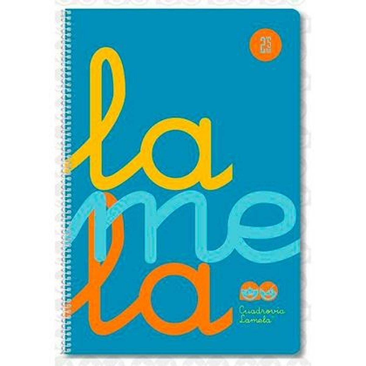 Notebook Lamela A4 5 Units Fluorine Blue