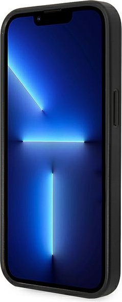 Karl Lagerfeld KLHCP14MSAPCHK Apple iPhone 14 Plus hardcase black Saffiano Choupette Head Patch