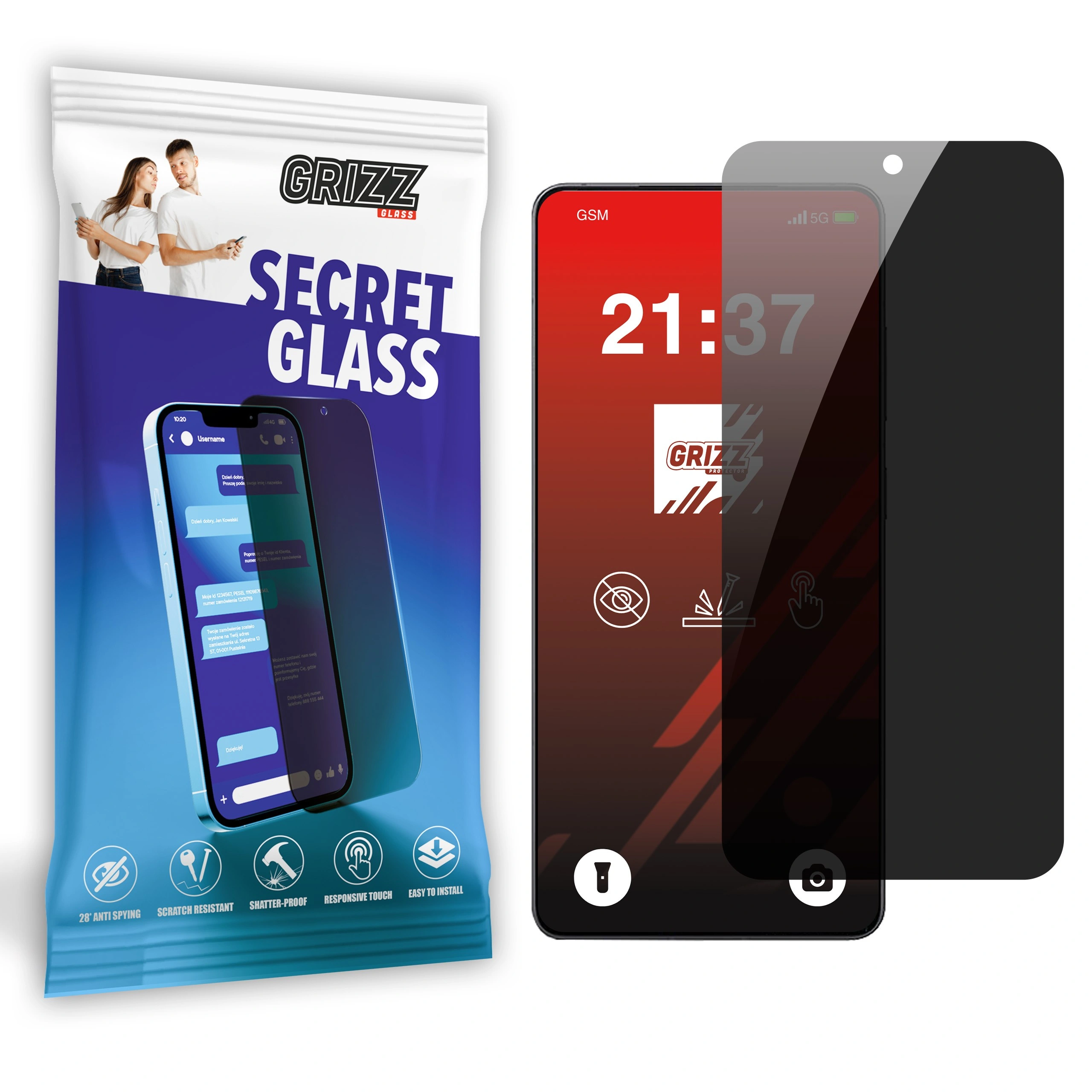 GrizzGlass SecretGlass OnePlus Ace 5